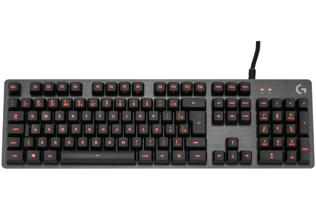 Teclado Mecânico Gamer Logitech G413 Carbon USB ABNT2, Preto – 920-009162