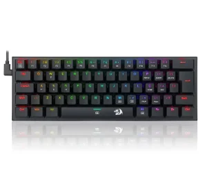 Teclado Mecânico Gamer Redragon Anivia, RGB, Switch Blue, ABNT2, Preto – K614-RGB (PT-BLUE)