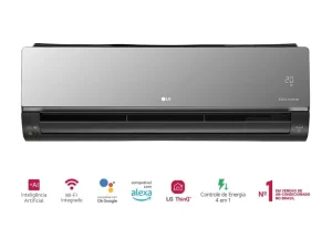 Ar-Condicionado LG Dual Inverter Voice +AI Artcool 18.000 BTUs Quente e Frio Wi-Fi 220V – S3-W18KLR7A