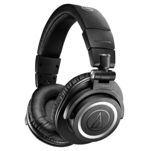 Fone De Ouvido Audio-Technica ATH-M50X Profissional Sem Fio p/monitoramento Preto – ATH-M50X XBT2