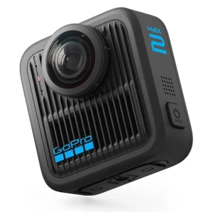 Câmera de Ação GoPro MAX2 – Câmera de ação 360 à prova d’água + tela sensível ao toque, vídeo em 8K esférica, fotos de 29 MP 360, lentes fáceis de substituir, estabilização HyperSmooth, 6 microfones