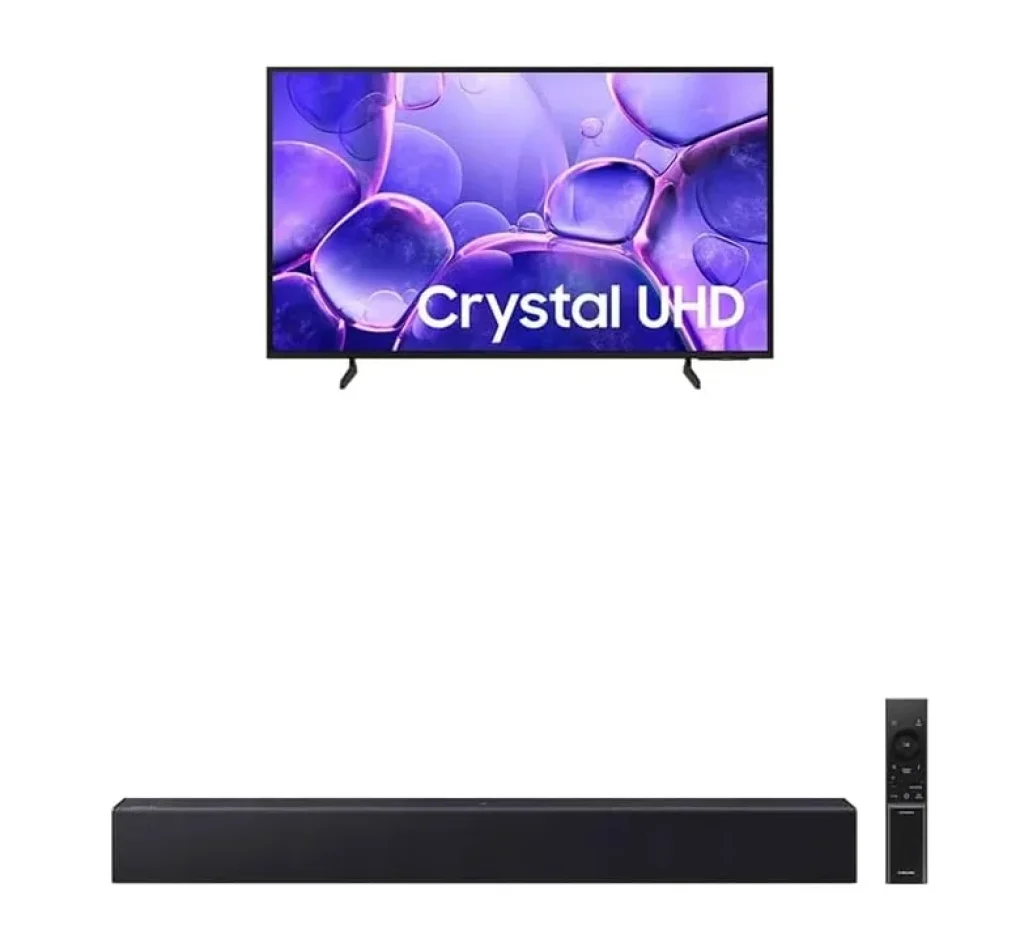 Combo Samsung Smart TV 85″ Crystal UHD 4K 85U8100F 2025 + Soundbar HW-B450F