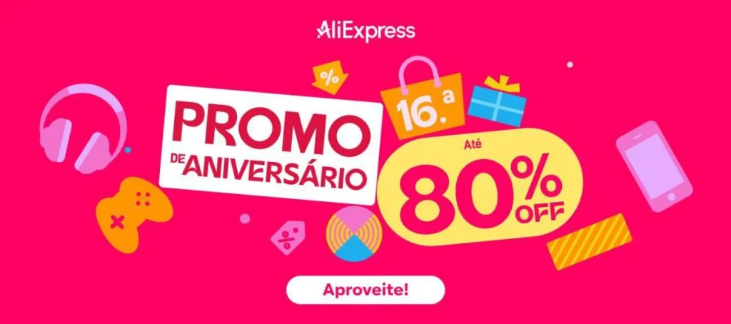 Cupons Aniversário AliExpress 2026 de até R$400 OFF