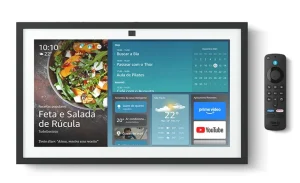 Smart display Amazon Echo Show 15 (2024) – Um incrível smart display Full HD de 15,6” com Alexa, experiência Fire TV e controle remoto por voz