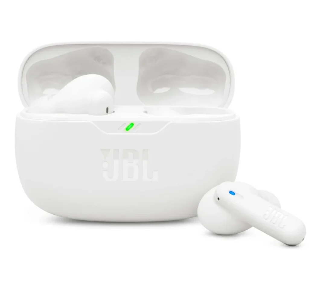 Fone de Ouvido Sem Fio, JBL, Bluetooth, Wave Beam 2, Intra Auricular, Sem Fio, Resistente À Água e Poeira – Branco