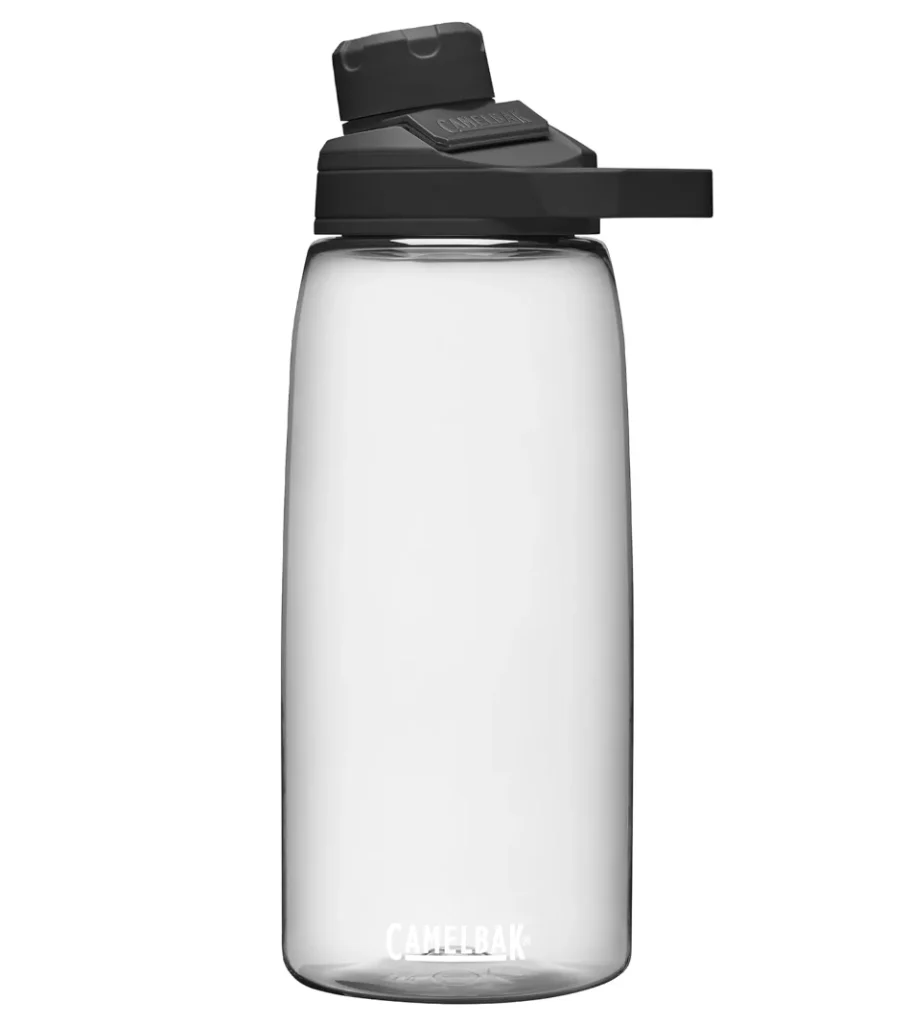 Garrafa de água CamelBak Chute Mag sem BPA com renovação Tritan, 946 ml, transparente