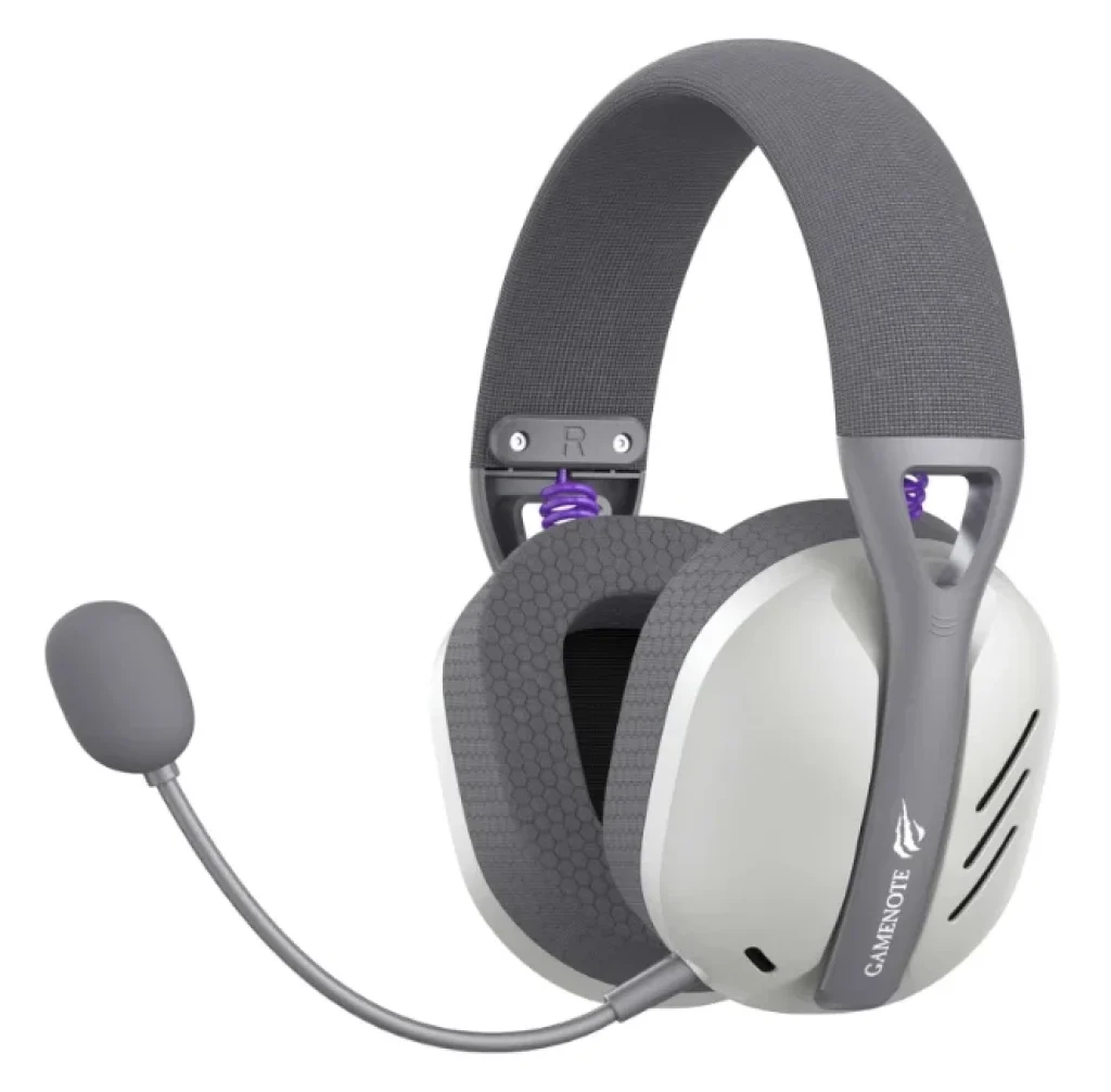 Havit Fone de Ouvido Headset Gamer Fuxi-H3 Gray, Com Fio e Sem Fio, Wireless 2,4GHz, Bluetooth, Cabo USB-C, Cabo 3,5mm. Surround, Baixa Latência, Quad-Mode