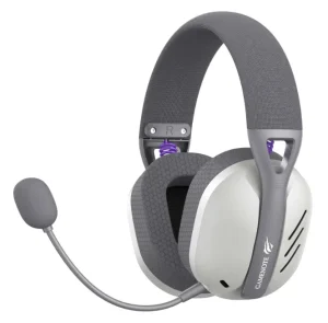 Havit Fone de Ouvido Headset Gamer Fuxi-H3 Gray, Com Fio e Sem Fio, Wireless 2,4GHz, Bluetooth, Cabo USB-C, Cabo 3,5mm. Surround, Baixa Latência, Quad-Mode