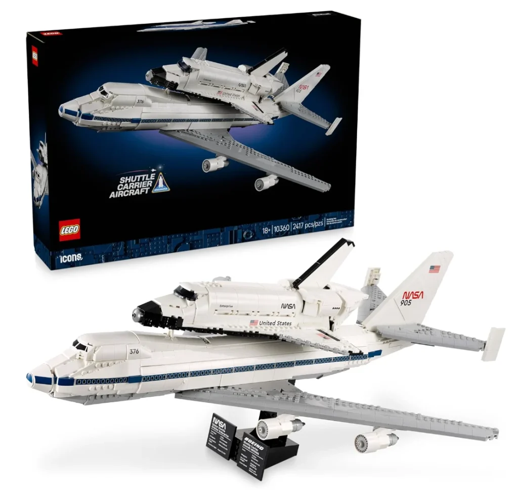 LEGO Icons Nave de Transporte de Ônibus Espacial 10360, 2.417 peças, 63cm