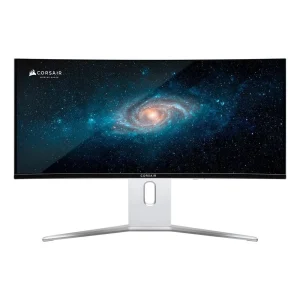 Monitor Gamer Curvo Corsair Xeneon 34″ QD OLED, 240Hz, WQHD, 0.03ms, 1800R, DisplayPort e HDMI, HDR, G-Sync e FreeSync, Branco – CM-9030005-NA
