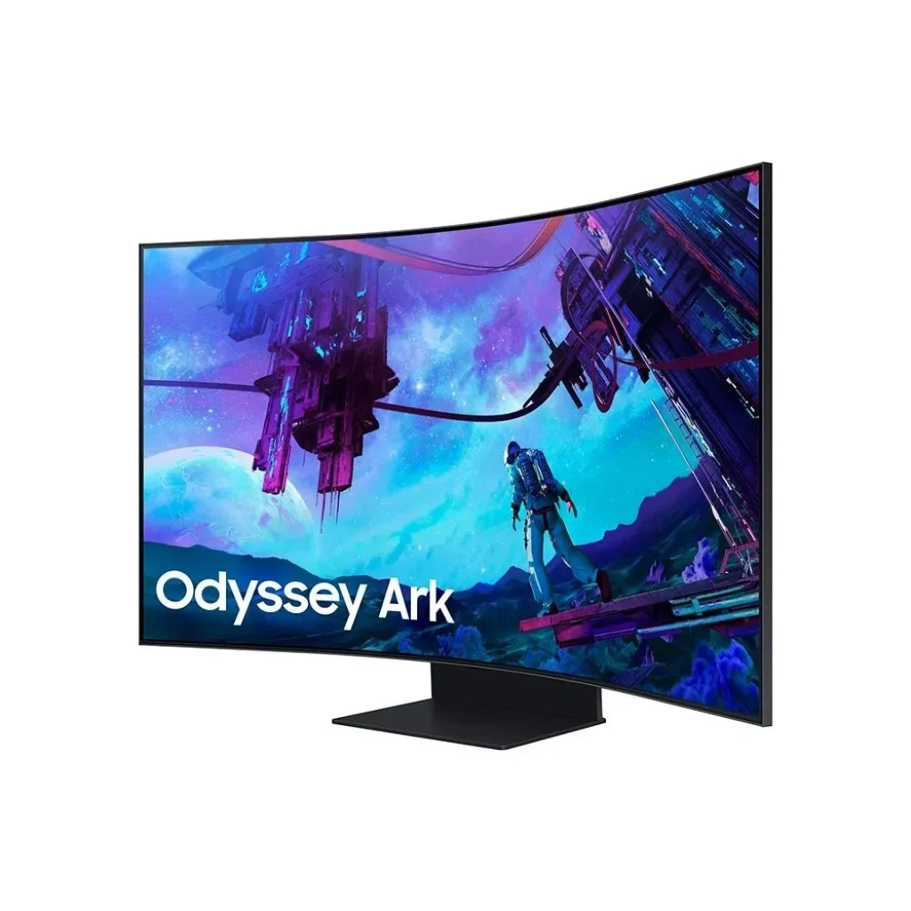 Monitor Gamer Curvo Samsung Odyssey Ark 55″, 4K, 165Hz, 1ms, Gen 2, 1000R, FreeSync Premium Pro, Altura Ajustável, Som Integrado – LS55CG97WNLXZD