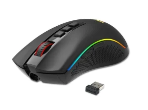 Mouse Gamer Redragon Cobra Pro M711 RGB, Wireless, 16000DPI, Sensor Pixart PAW3335 de alta precisão, 8 Botões Programáveis, USB 2.4G – M711-PRO