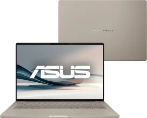 Notebook ASUS Zenbook A14 OLED SNAPDRAGON, 32GB RAM, 1.0 TB SSD, W 11 Home, Tela 14″, Zabriskie Beige – UX3407QA-QD391W