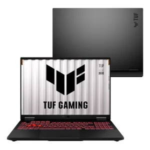 Notebook Gamer ASUS TUF Gaming A16 – AMD Ryzen™ 9 8940HX, RTX 5060 8GB 115W, 16GB RAM, SSD 512GB, 16″ FHD IPS 165Hz 100% sRGB, W11, Jaeger Gray – FA608PM-RV075W