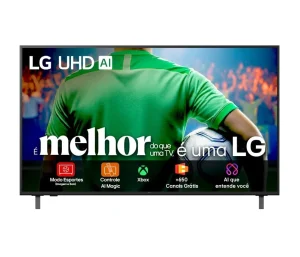 Smart TV LG 60″ 4K – Processador α7 IA Gen8, 4K Super Upscaling, Botão AI, webOS 25 – 60UA8550PSA