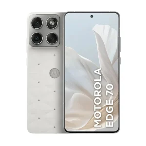 Smartphone Motorola Edge 70 5G Crystals by Swarovski 512GB, 12GB RAM (+12GB RAM Boost), Snapdragon 7 Gen 4, Ultrafino, 3 Câmeras 50MP e Tela Extreme 6,7″ AMOLED 120Hz Cor Cloud Dancer – XT2601-3