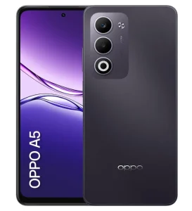 Smartphone OPPO A5 4G – 256GB 6GB RAM (+6GB virtual) Snapdragon 6s Gen1 6,67″ HD+ 50MP AI Câmera Bateria 6000mAh SuperVOOC 45W Android 15 Branco IP65