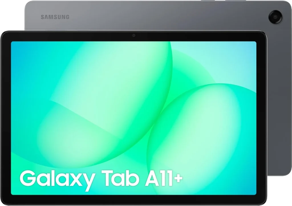 Tablet Samsung Galaxy TAB A11+ 5G, 128GB, 6GB RAM Tela de 11″, Bateria 7.040mAh, Câmera frontal 5MP, Câmera traseira 8MP, Android 16 – SM-X236BZAAZTO