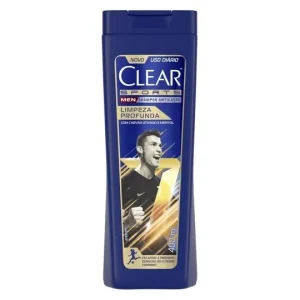 Shampoo Anticaspa Clear Sports Men Limpeza Profunda CR7 400ml