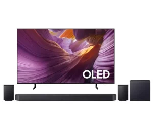 Combo Samsung AI TV 65″ OLED S85F 4K 120Hz – 65S85F + Soundbar Série Q 11.1.4 Canais 756W – HW-Q990F