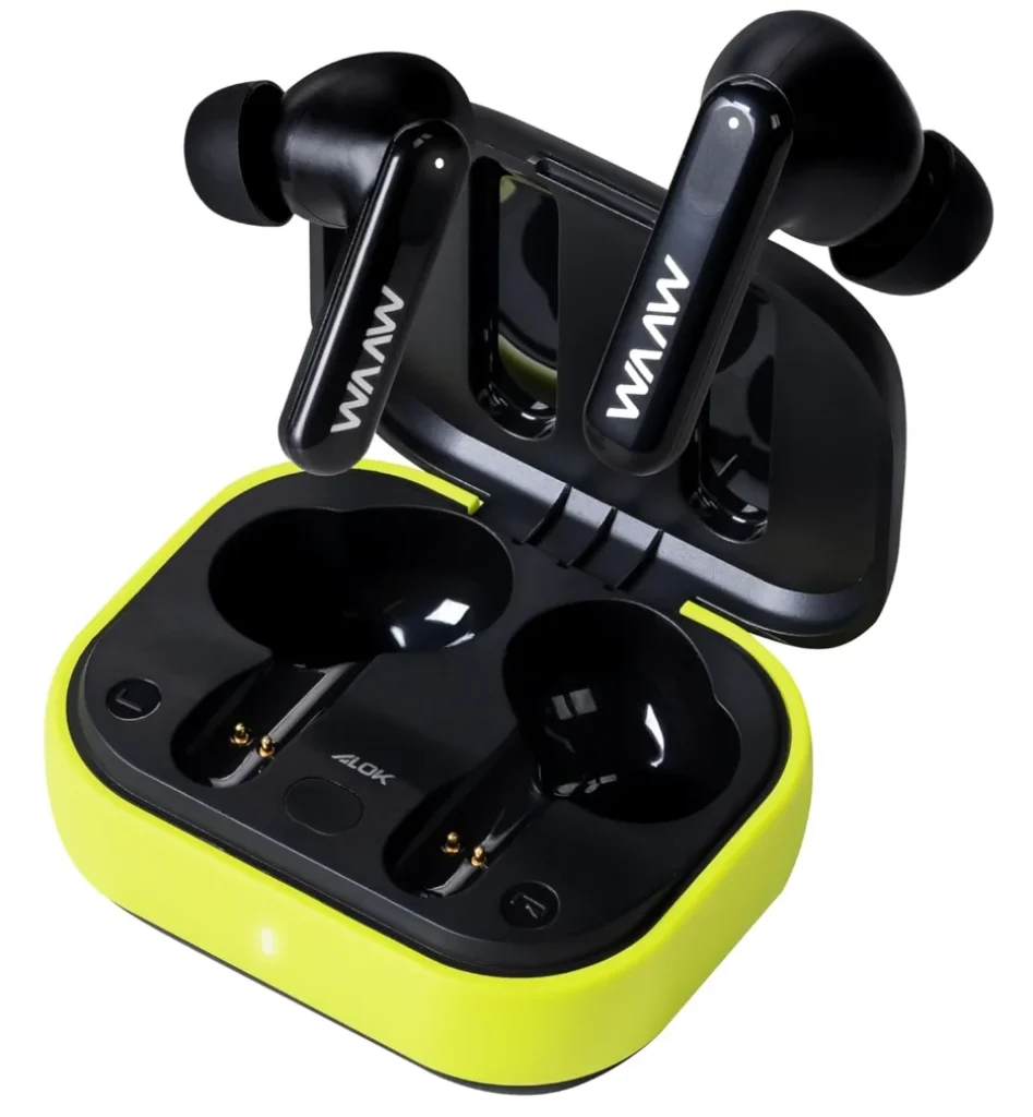 Fone de Ouvido MOB 500 ANC, WAAW by ALOK, Bluetooth, com Modo Gamer, Resistente a Respingos D’Água, Até 36h de Autonomia – WAAW0421