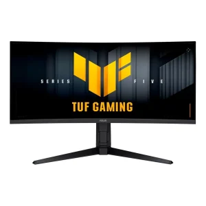 Monitor Gamer Curvo ASUS TUF 34″, WQHD, 250Hz, 0.5ms, Fast VA, 1500R, 130% sRGB, FreeSync Premium, Altura Ajustável, Som Integrado, Preto – VG34WQML5A