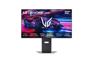 Monitor LG OLED UltraGear™ Glossy Dual Mode 4K 32GX850A-B 32″, 330Hz FHD, 165Hz UHD, 0.03ms (GtG), Vesa Adaptive-Sync, NVIDIA G-SYNC, AMD FreeSync Premium Pro, DisplayHDR True Black 400 & DCI-P3 98.5%