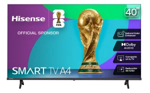 Smart TV 40” Hisense 40A4NV Full HD DLED DTS VirtualX Vidaa U9 Preto