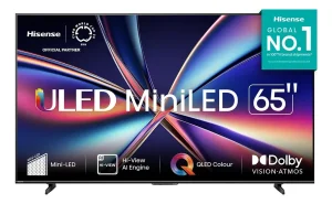 Smart TV 65 4K UHD Hisense ULED MiniLED 65U6QV Vidaa U9 HDR10 Dolby Atmos