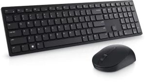 Teclado e Mouse Sem fio 4.000 DPI Dell Pro Preto — KM5221W