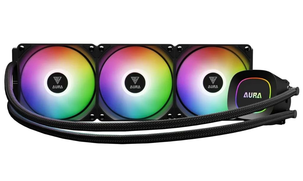 Water Cooler Gamdias Aura GL360 Lite Preto ARGB AMD AM5 Intel LGA 1851