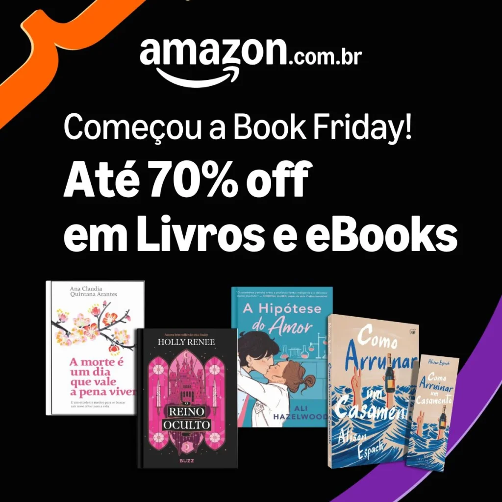 Amazon Book Friday com cupons e descontos de até 70%