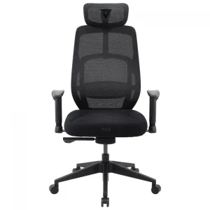 Cadeira Office ThunderX3 Yama Neue, Mesh, Lombar e Braços Ajustáveis, Ergonômico, 3D, Classe 4, Preto – 87785
