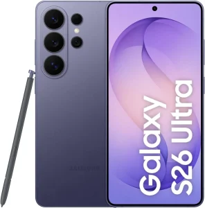 Celular Samsung Galaxy S26 Ultra 5G, 256GB, 12GB RAM, Câmera Quádrupla, Tela Grande de 6.9″ – Violeta