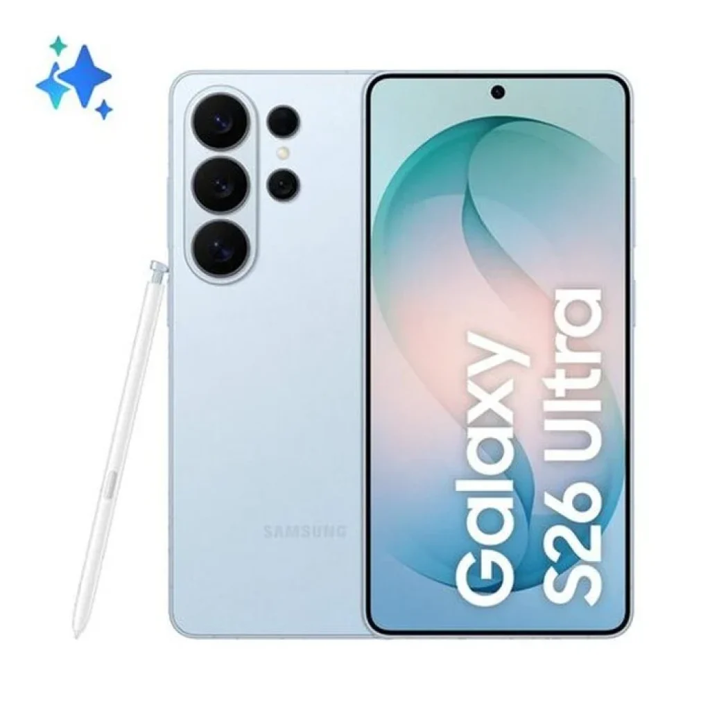 Celular Samsung Galaxy S26 Ultra 5G, 256GB, 12GB RAM, Câmera Quádrupla, Tela Grande de 6.9″ – Sky Blue