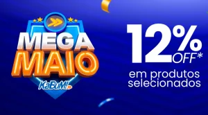 Cupom KaBuM! Mega Maio – 12% OFF em Produtos Selecionados
