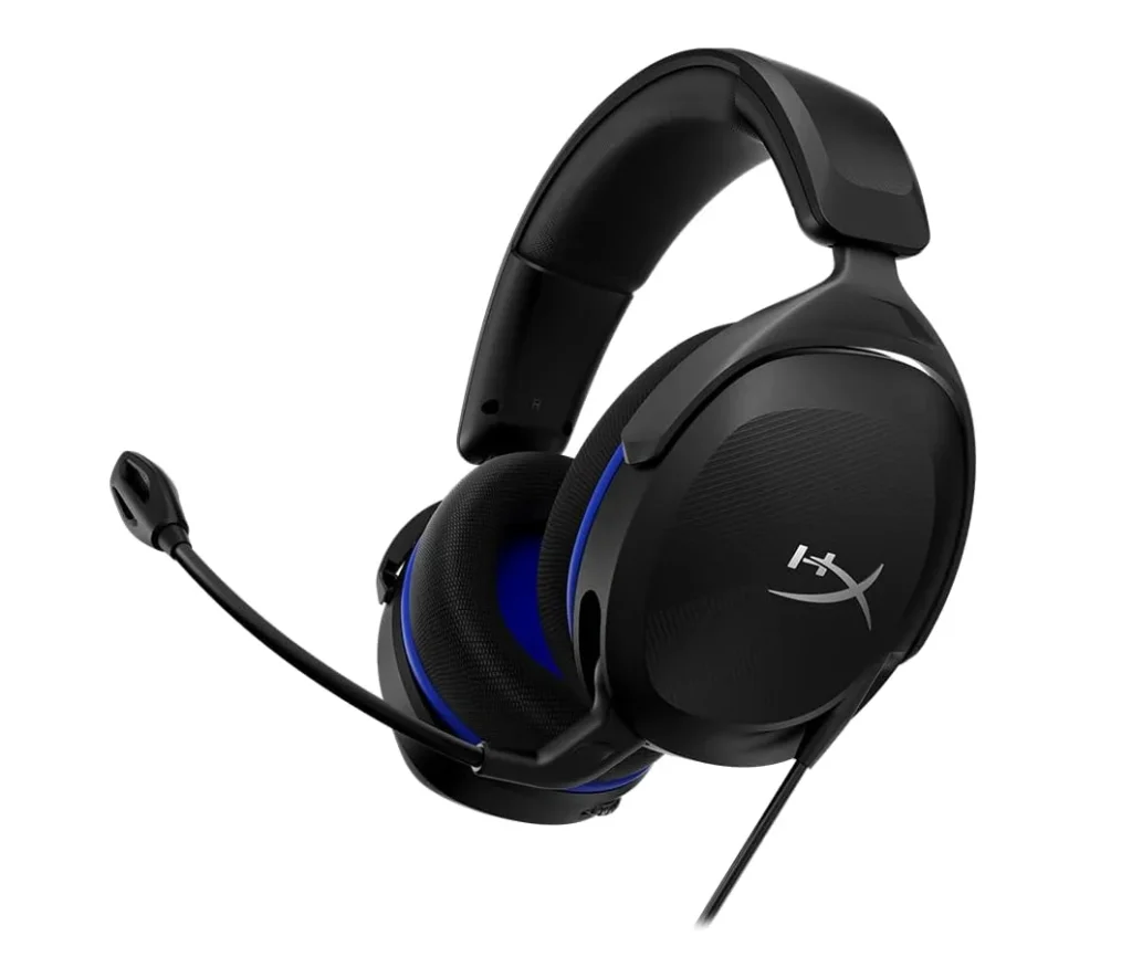 Headset Gamer HyperX Cloud Stinger 2 Core Preto – PlayStation, Drivers de 40 mm, Com microfone, Função giratória para mudo, 3,5mm Jack – 6H9B6AA