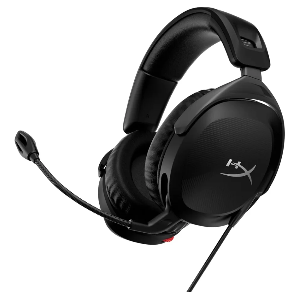 Headset Gamer HyperX Cloud Stinger 2 – Drivers de 50mm, Com microfone, Cancelamento de ruído, Áudio Espacial DTS:X, 3,5mm Jack – 519T1AA
