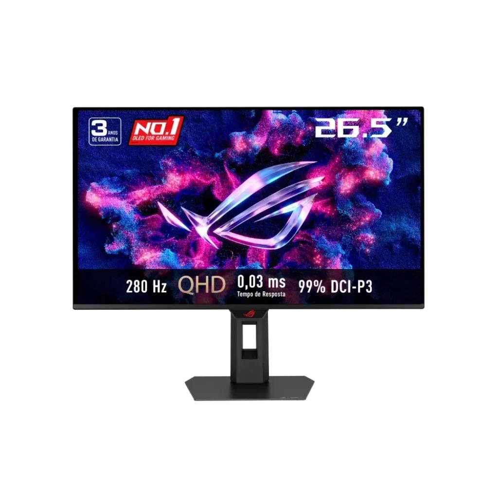 Monitor Gamer ASUS ROG Strix OLED 27″, QHD, 280Hz, 0.03ms, QD-OLED, G-SYNC, Adaptive-Sync, 99% DCI-P3, HDR10, A.I. Assistant Technology – XG27ACDMS