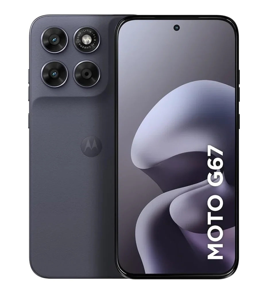 Smartphone Motorola Moto G67 5G – 256GB 12GB (4GB RAM + 8GB RAM Boost), Câmera 50MP Sony, Tela 6,8″ 1.5K Extreme AMOLED 120Hz, Ultrarresistente, 5200mAh 33W – XT2621-1