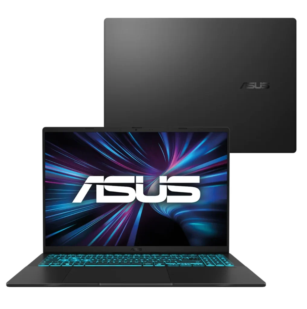 Notebook ASUS Gaming V16 – Intel Core 5-210H, NVIDIA RTX™ 5050, 16GB, 512GB SSD, Windows 11 Home, 16″ LED FHD 144Hz nível IPS, Matte Black – V3607VH-RP106W