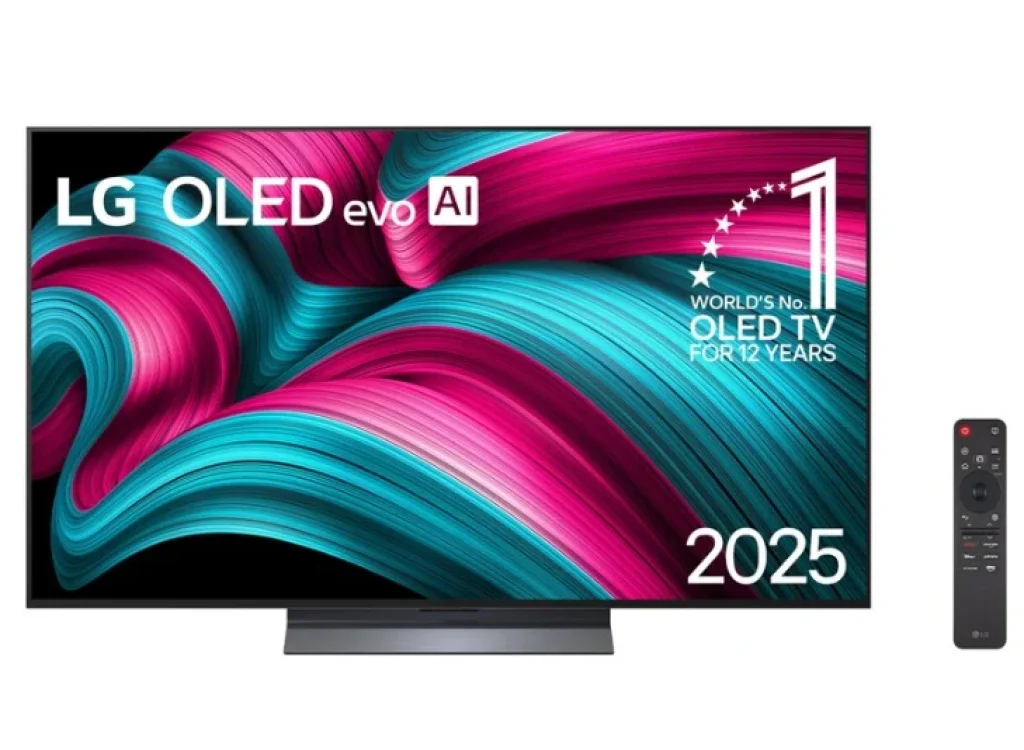 Smart TV LG OLED evo AI C5 77″ com 120Hz Nativo (144Hz VRR), Dolby Atmos, Dolby Vision, α9 AI Processor 4K Gen8, HDR10, AI Super Upscaling 4K, Modo Filmmaker, Wow Orchestra, Alexa – OLED77C5PSA