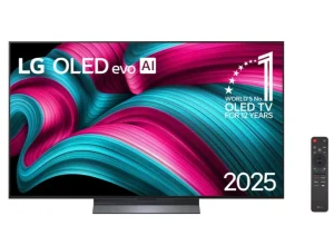 Smart TV LG OLED evo AI C5 77″ com 120Hz Nativo (144Hz VRR), Dolby Atmos, Dolby Vision, α9 AI Processor 4K Gen8, HDR10, AI Super Upscaling 4K, Modo Filmmaker, Wow Orchestra, Alexa – OLED77C5PSA