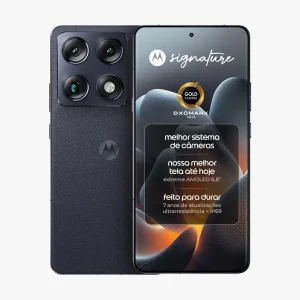 Smartphone Motorola Signature 5G – 512GB 24GB (12GB RAM + 12GB RAM Boost), 3 Câmeras, 50MP Sony Lytia e Zoom 100X, Tela 6,8″ 1.5K Extreme AMOLED 165Hz – XT2603-2