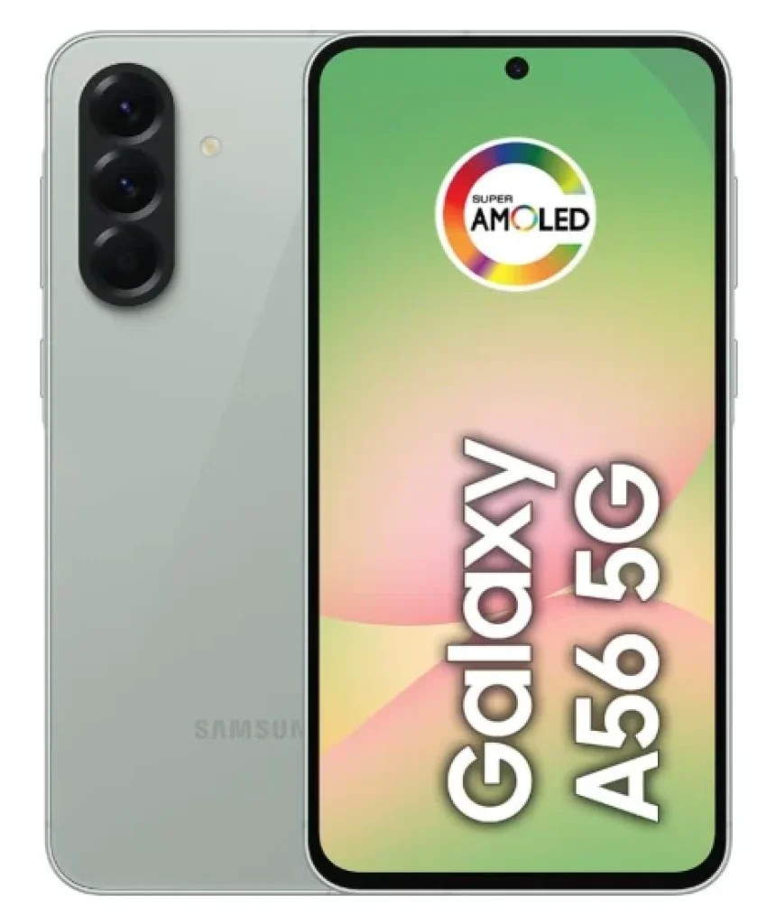 Smartphone Samsung Galaxy A56 5G 128GB, 8GB RAM, Câmera Tripla até 50MP, Tela Super AMOLED 6.7″, IP67, NFC, Vídeo HDR e Recursos AI