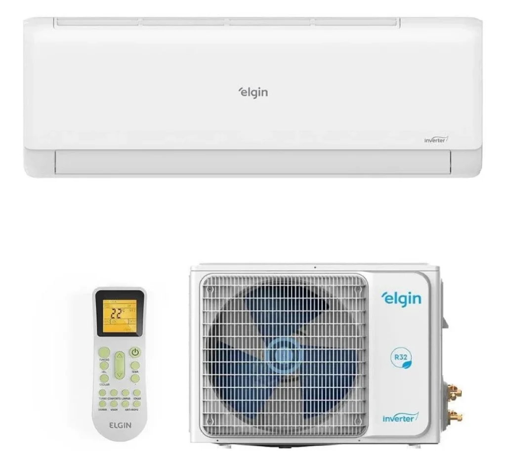 Ar-condicionado Split Inverter II 24000 BTus Elgin Eco com Wi-fi Integrado High Wall Quente e Frio 220V – HJQI24C2WB/HJQE24C2CB