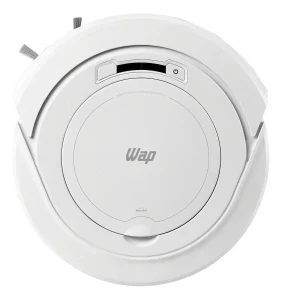 Aspirador de Pó Robô WAP ROBOT W90 Automático 3 em 1 Varre Aspira Passa Pano MOP para Limpeza 30W Bateria Recarregável Bivolt, Cor: Preto