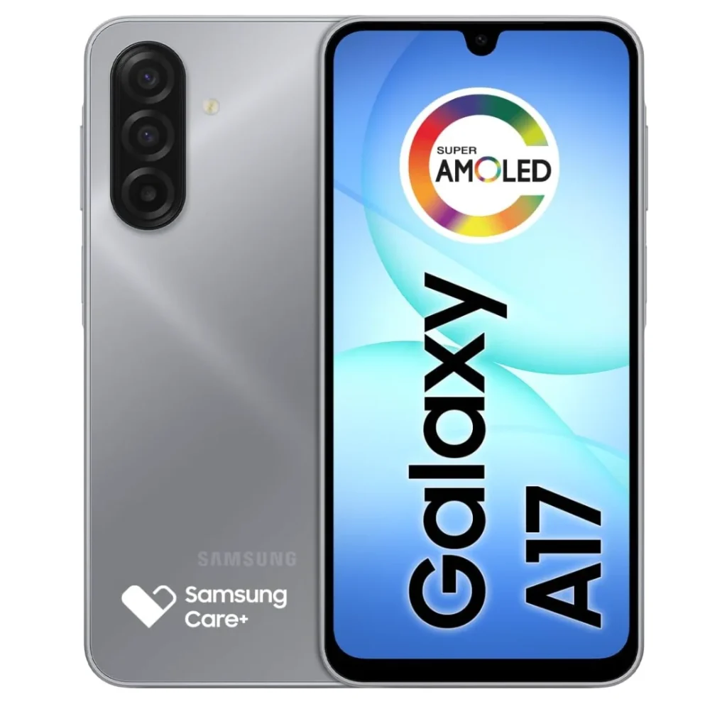 Celular Samsung Galaxy A17 NFC 4G LTE – 128GB, 4GB (+4GB Boost), 6.7″ Super AMOLED 90Hz, Três Câmeras, 50MP, 5000mAh – Preto