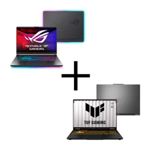 Combo Notebooks Gamer ROG Strix G16 Nvidia RTX 5060 Intel Core i9 14900HX 16GB/512GB W11 Tela 16″ 240Hz 2,5K Gray – G615JMR-S5001W + Notebook ASUS TUF Gaming F16 I7 14650HX RTX 5050 FX607VU-RL385 Mecha Gray