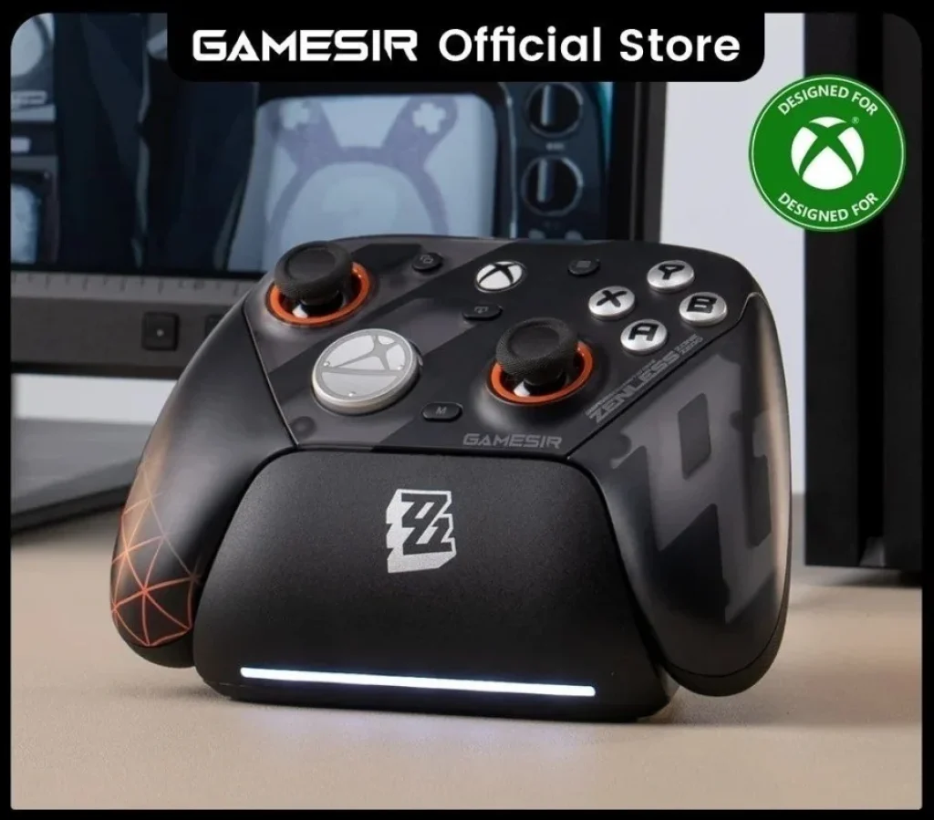 Controle Sem Fio GameSir G7 Pro Zenless Zone Zero Xbox – Base de Carregamento, Joystick TMR Avançados, Gatilhos com Efeito Hall, Faceplate Subst, Botões Remapeáveis, PC, Xbox
